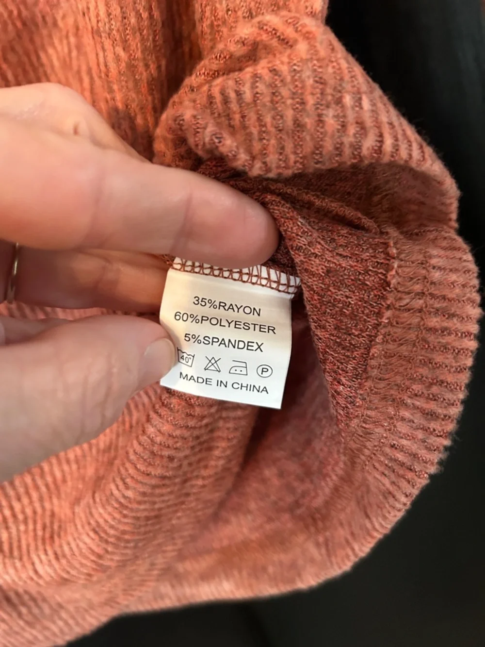 NWOT Soft Ribbed Long-Sleeve - Picture 3 of 4